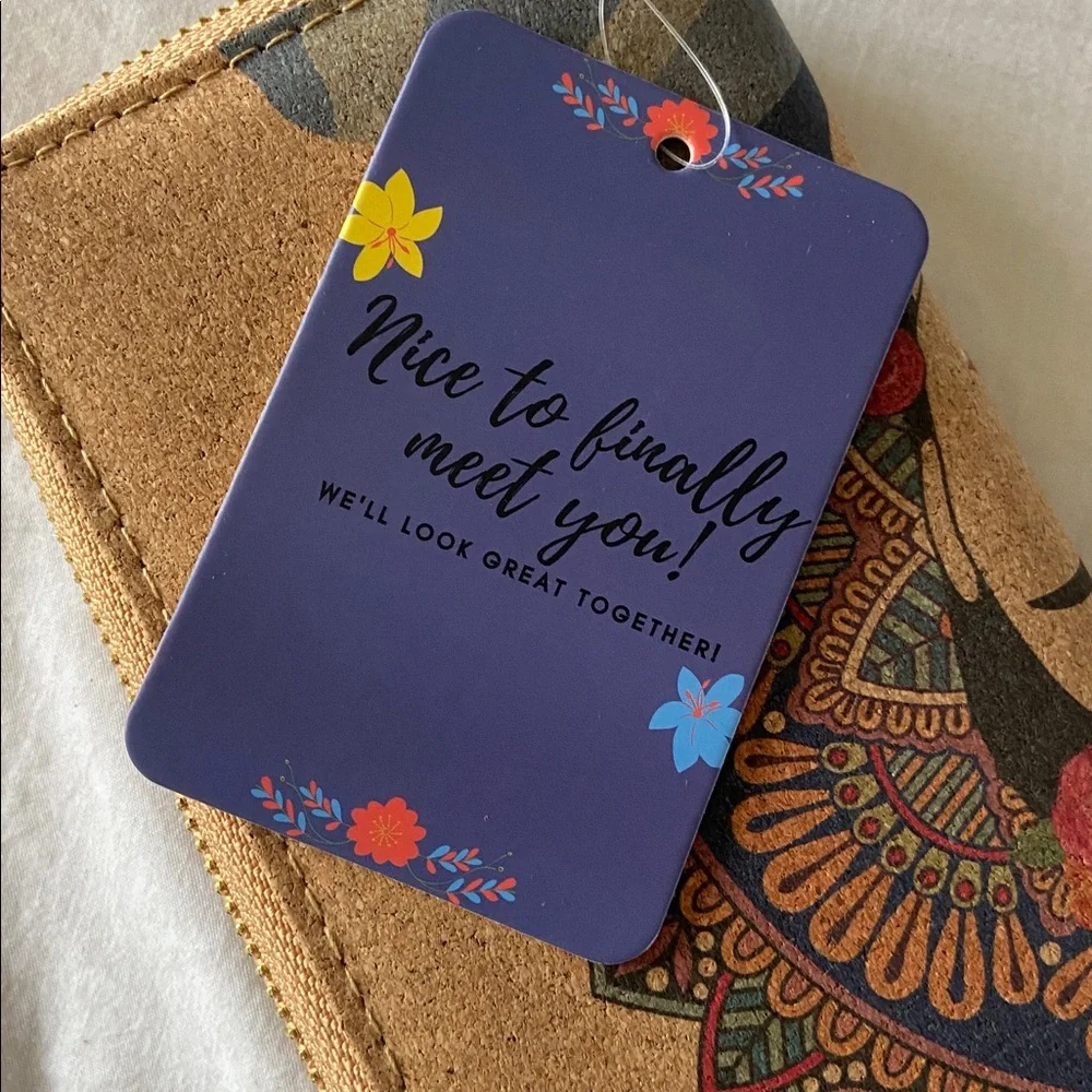 Frida Kahlo Cork Wristlet Wallet Brand New With Tags